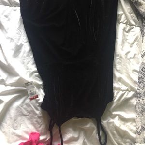 NEW BLACK SUEDE DRESS